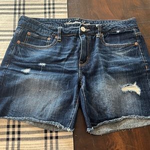American Eagle jean shorts, 6 inch inseam, size 10.